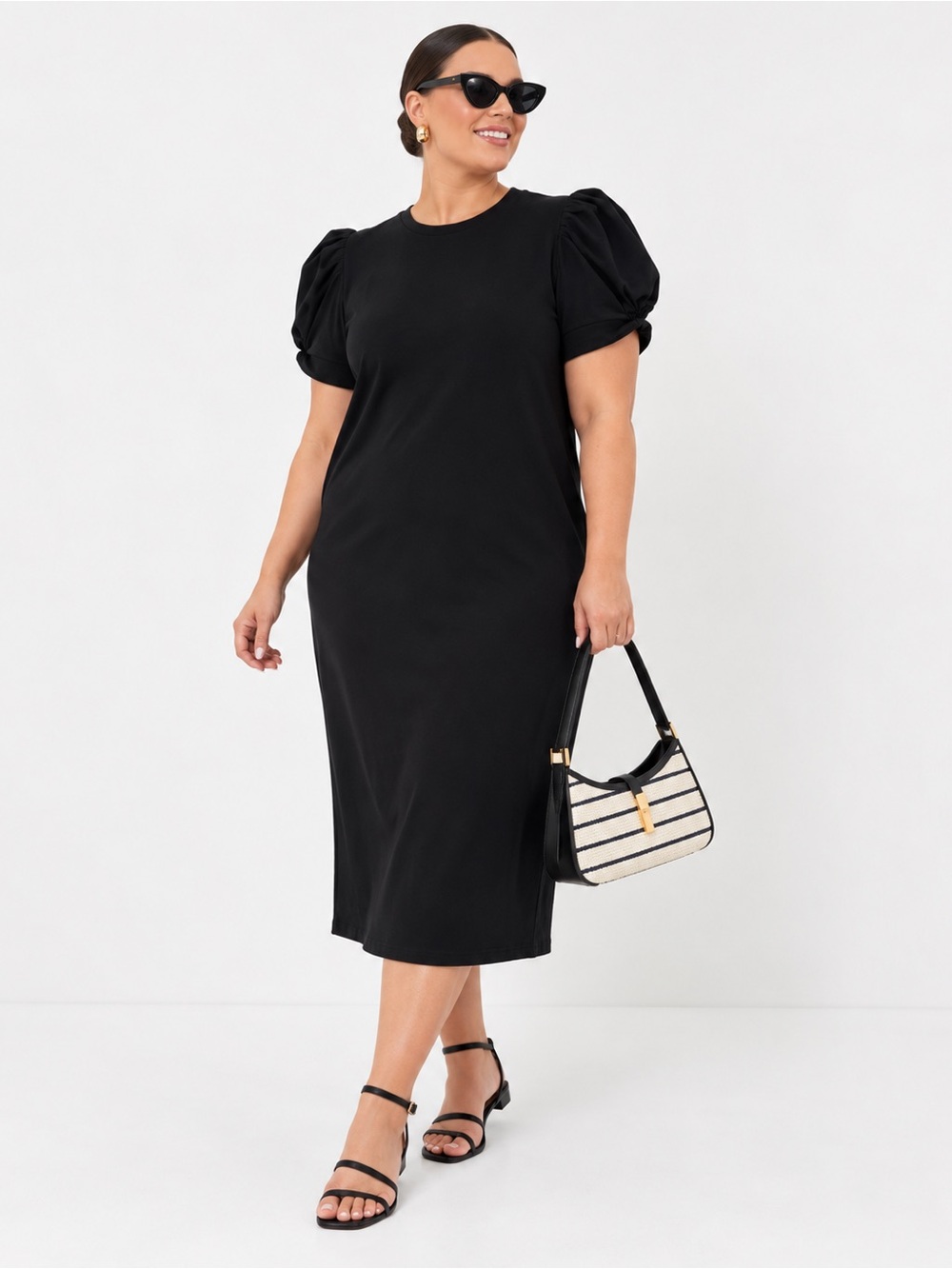 NWT | Pomander Place x Tuckernuck | Black Short Sleeve Vesty Dress - Size XXL